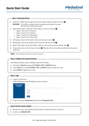 MediaKind RX1 Quick Start Manual