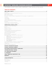 Formica Intentek Techincal Manual Use & Care, Warranty, And Installaton Manual