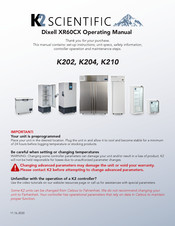 K2 Scientific K204 Operating Manual