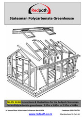 Redpath Statesman 2.43m x 3.65m Instructions & Illustrations