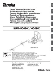 Hitachi Koki Tanaka SUM-600DX Handling Instructions Manual