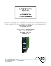 EDI 242L Operation Manual
