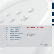 Allegion Simons Voss Technologies PinCode-Terminal 3068 Quick Manual