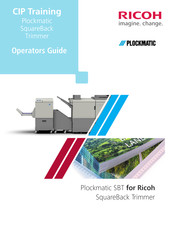 Ricoh Plockmatic SquareBack Trimmer Operator's Manual