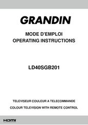 Grandin LD40SGB201 Operating Instructions Manual