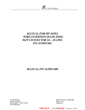 FCI HT-1038A Manual