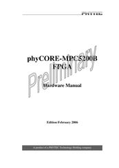 Phytec phyCORE-MPC5200B tiny Hardware Manual