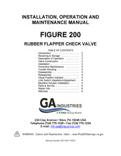 Vag GA Industries FIGURE 200 Installation, Operation And Maintenance Manual