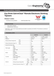 Galvin Engineering Ezy-Drink 316 TDBFXEB Product Installation Manualline