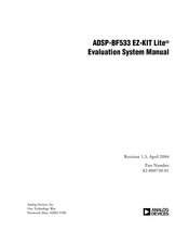 Analog Devices EZ-KIT Lite ADSP-BF533 Manual
