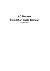 ET Solar ET-P660250AC Installation Manual