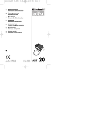 Einhell Royal AST 20 Operating Instructions Manual