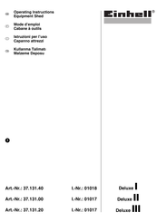 EINHELL Deluxe III Operating Instructions Manual