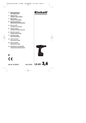 EINHELL LE-AS 3,6 Operating Instructions Manual