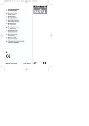 Einhell Royal AT 18 Directions For Use Manual