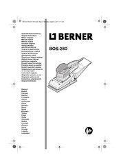 Berner 102517 Original Instructions Manual
