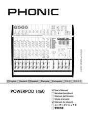 Phonic POWERPOD 1460 User Manual