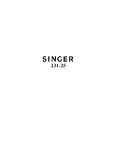 Singer 231-25 Adjusters Manual