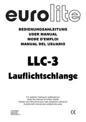 EuroLite LLC-3 Operating Instructions Manual