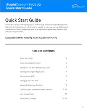 SpinTouch RapidScreen PLUS V2 Quick Start Manual