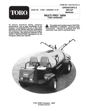 Toro 41568 Operator's & Set-Up Manual