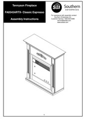 Southern Enterprises Tennyson FA8545ARTX Assembly Instructions Manual