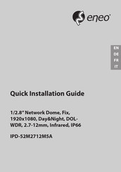 Eneo IPD-52M2712M5A Quick Installation Manual