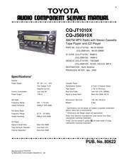 Panasonic CQ-JT1010X Service Manual