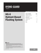 Mueller Hydro-Guard HG-6 Operating Instructions Manual