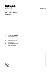 FALMEC Lumen wall FDLUM24W3SS Instruction Booklet