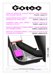 Gotec RAPIDO Instruction Manual For Assembly And Use