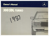 Mercedes-Benz 300 SDL turbo 126 D Owner's Manual