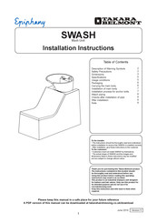 Takara Belmont Swash Installation Instructions Manual