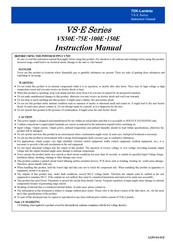 TDK-Lambda VS-E Series Instruction Manual