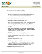Belson Outdoors 2D301 Instruction Sheet