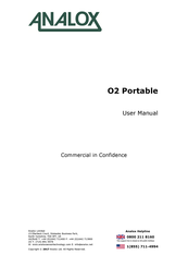 ANALOX O2 Portable User Manual