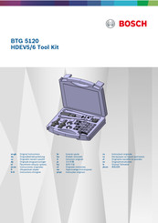 Bosch BTG 5120 Original Instructions Manual