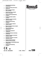 HERKULES 22.553.99 Original Operating Instructions