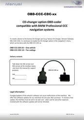 Caraudio-Systems OBD-CCC-CDC-01 Manual