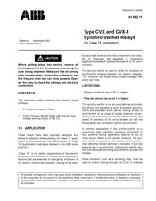 ABB CVX Instruction Leaflet