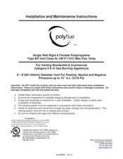 Selkirk Polyflue BH Installation And Maintenance Instructions Manual