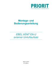Priorit EBEL:VENT EN-U Operating Instructions Manual