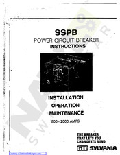 GTE SYLVANIA SSPB 800 Instructions Manual