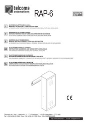 Telcoma Automations RAP-6 Instruction Handbook And Spare Parts Catalogue