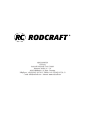 RODCRAFT RHW 1 Manual