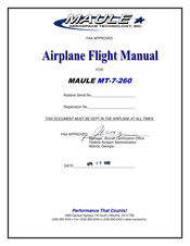 MAULE MT-7-260 Airplane Flight Manual