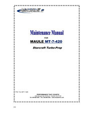Maule Starcraft Turbo-Prop MT-7-420 Maintenance Manual