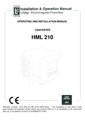 LC HML 210 Operating And Installation Manual