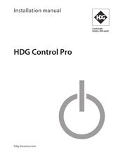 HDG Control Pro Installation Manual