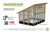 roost&root Slant-Roof Greenhouset Assembly Instructions Manual